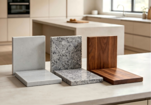 Quartz, granite and solid wood countertop comparison for global custom cabinetry procurement projects