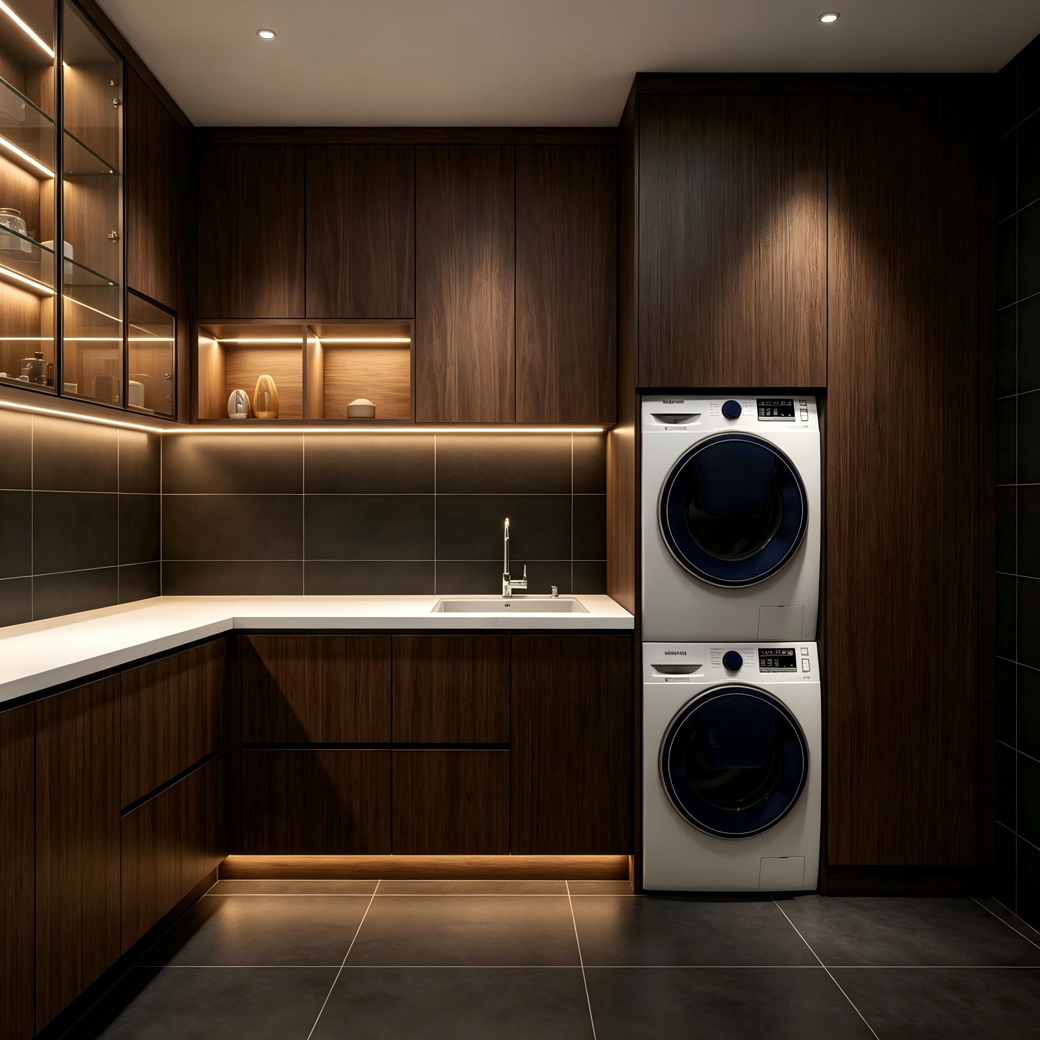 laundry cabinets
